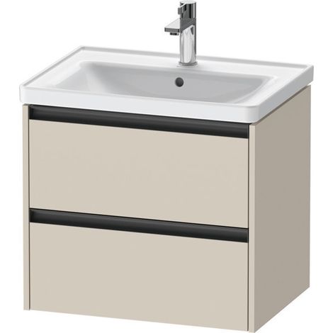 Duravit Ketho.2 Waschtischunterbau wandhängend, 2 Schubkästen, (1/2)