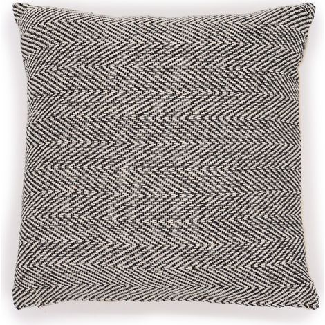 Housse de Coussin Classique - Chevrons Fin Gris - 40x40cm- Vendu par 1 (1/4)
