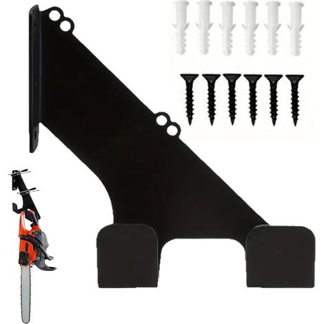 Support Murale pour Tronçonneuse - Rangement Tronçonneuse - Gain de Place Métal Lourd Crochet Outillage Range Outils Électriques (1/5)