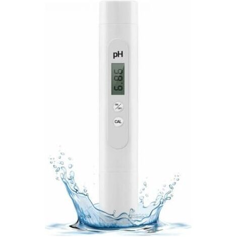 Elektronisches pH-Meter, Messbereich 0 bis 14 pH, hochpräzises pH-Meter für Schwimmbäder, Aquarien und Trinkwasser