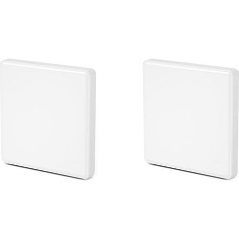 Lot de 2 Cache Prise Murale Blanc 86x86mm Plaque Murale Adhesive Cache Interrupteur Mural Obturateur Prise Electrique Couvercle Boite Encastrement Plaque Plastique Cache Trou Mur Autocollant Mural (1/5)