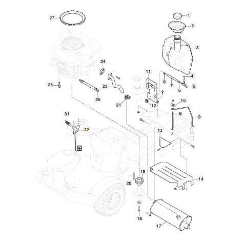 CAVO ACCCELLERATORE PC/PCH '21 TWIN ORIGINALE STIGA - 187000224/0