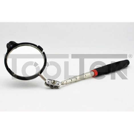 SPECCHIO TELESCOPICO LED ISPEZIONE SPECCHIETTO LUCE ALLUNGABILE SNODATO (1/5)