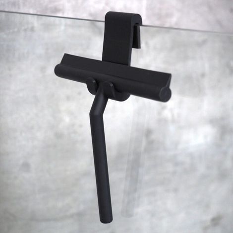 Design shower squeegee made of silicone black matt shower cubicle squeegee shower cubicle wiper