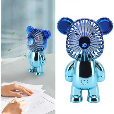 Niedlicher tragbarer Bearbricklys-Ventilator, USB-aufladbar, A-3 (1/5)