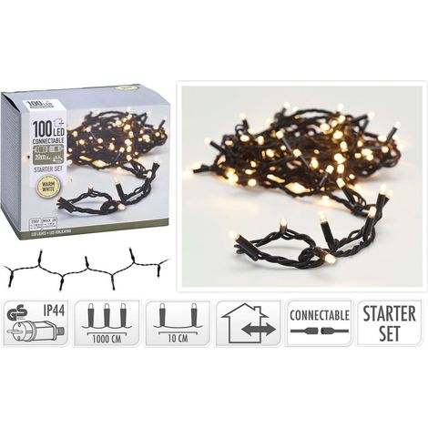 SIAKoppelbare Kerstverlichting Starter Set 100 LED 10M IP44