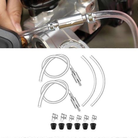Tuyau de purge, outil de purge du système de freinage hydraulique, kit de purge de freins pour moto (1/4)