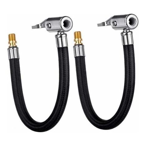 30 cm Auto Voiture Air Pneu Pneu Mandrin Gonfleur Pompe Tuyau Adaptateur Valve Tuyau Outil  (2 pcs) (1/3)