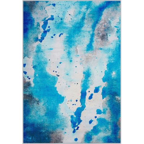 Tappeto blu/grigio 160 x 230 cm Bozat