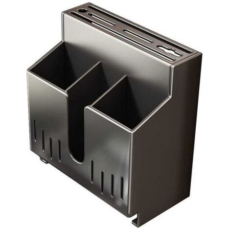 Support de rangement pour couteaux et baguettes de cuisine, porte-couteaux multifonction sans perçage, étagère murale avec porte-baguettes intégré (1/3)