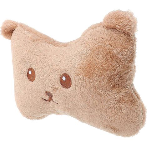 Oreiller cervical de voiture en peluche, compatible avec les coussins d'appui-tête de voiture. (1/5)