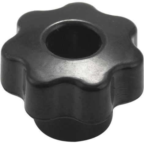10 vis à tête conique M6 à filetage interne, en plastique noir, M6 x 25 (1/5)