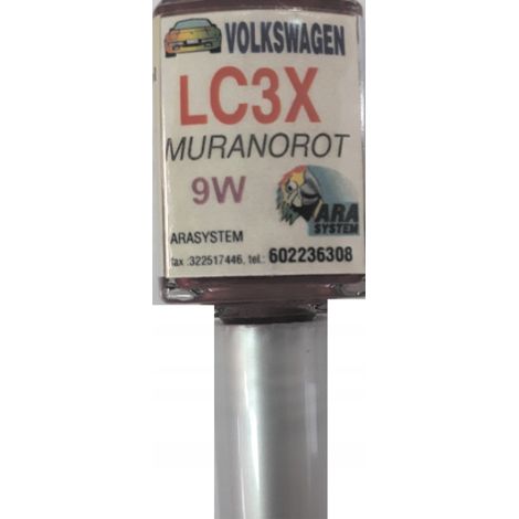Réparation des rayures de peinture pour VW LC3X 9W Muranorot, 10 ml, Arasystem (1/5)