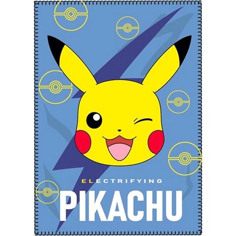 Coperta polare Pikachu morbida e accogliente per bambini