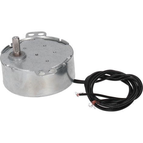 2 Stück Mikromotoren, gegen den Uhrzeigersinn, Synchronmotor, elektrische Maschinenteile, AC 220–240 V, 2,5–3 U/min, 4 W (1/5)