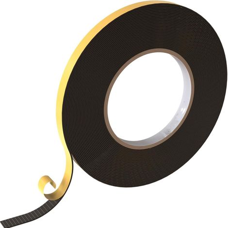 (10m) EVA Bande d'étanchéité autocollante 10mm x 1mm I Bande pour fenêtres et portes I Joint de fenêtre porte caoutchouc pour protection contre (1/4)
