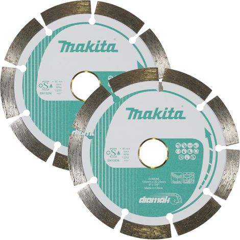 Makita D-80086 Diamond Cutting Disc 125mm Blade Concrete Stone Cutter Grinder X2