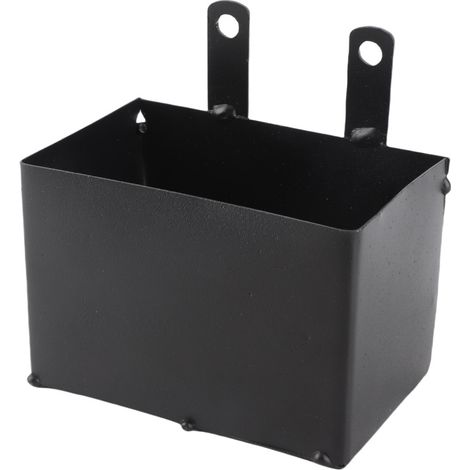 Caja de batería negra inoxidable, de estructura robusta para quads, motocicletas y motos todoterreno de 50 a 125 cc. (1/5)