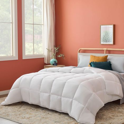 Couette 4 saisons en microfibre – Ultra doux, Couette 220x240 cm, 2 personnes, Couverture Blanc (1/5)