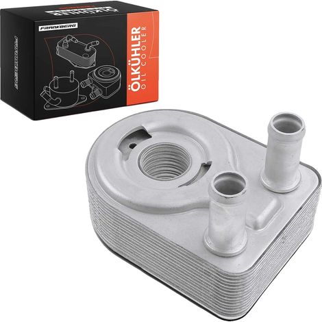 Radiatore dell'olio in alluminio, 10,4 x 5,3 x 3,2 pollici, compatibile con i modelli Ford, ottimizza la temperatura dell'olio motore, sostituzione diretta (1/5)