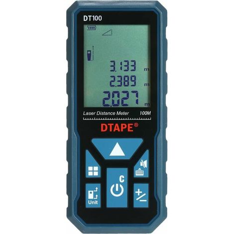 Telemetre Laser Numerique, Avec Stockage De Donnees De 20 Groupes, 100M (1/5)