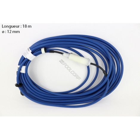 Maytronics Dolphin – Câble flottant 18M pour robots de piscine – Prise et pivot anti-torsion – Connexion rapide – 9995860DIY
