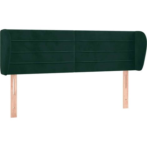 Maison Exclusive - Cabecero de terciopelo verde oscuro 147x23x78/ (1/5)