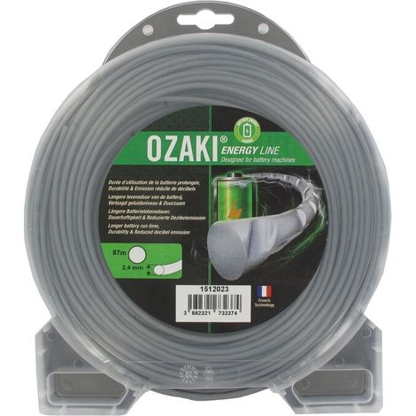 Bl铆ster hilo nailon tubo redondo polea 2,4mm OZAKI ENERGY line (87m)