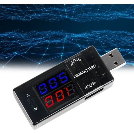 Der KWS-10VA USB-Tester, ein intelligentes Messgerät mit digitaler Anzeige von Stromstärke, Spannung und Kapazität, ist ein Amperemeter und Voltmeter mit Doppelanzeige. (1/5)