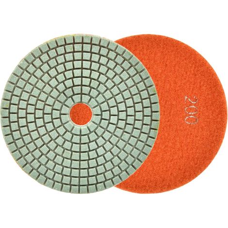 Polierscheibe zum Nassschleifen von Steinzeug 125 mm GR200 (5/25/250) (1/4)
