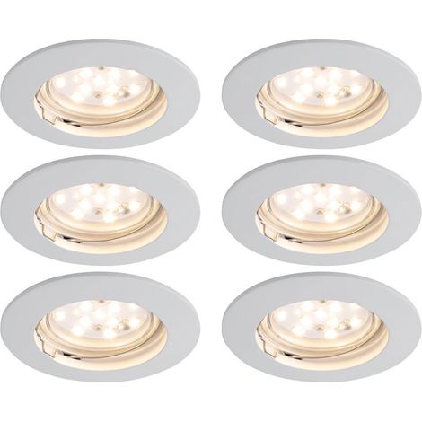 Lot de 6 luminaires encastrables, spots, éclairage en aluminium, orientables Paulmann 994.73 (1/4)