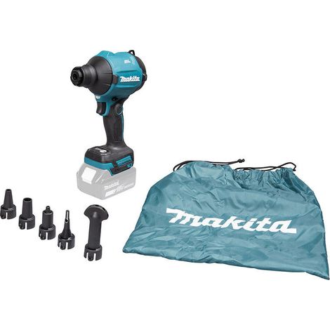 Makita – Souffleur à batterie 18V DAS180Z – Moteur Brushless – Force de soufflage 2,8N – Vitesse max 200 m/s – Pour espaces confinés