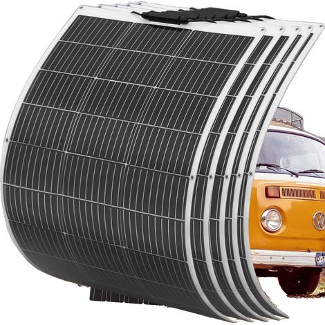 Panneau Solaire Flexible, Puissance Maximale de 100W, Design Léger (1/2)