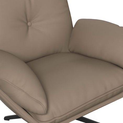 Mömax Sessel Andrea Lederlook Braun Drehbar (1/5)
