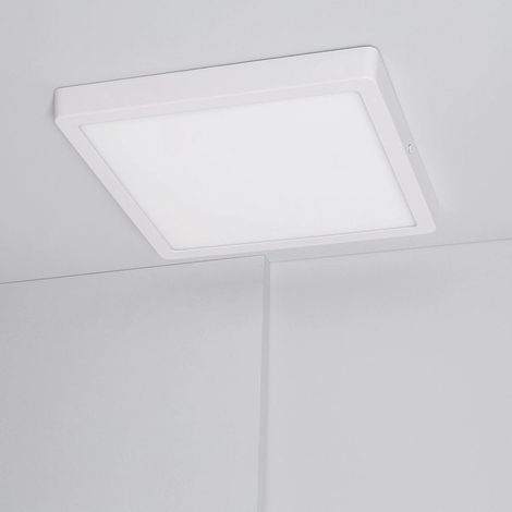 Plafonnier LED Carré 24W Extra-Plat CCT Sélectionnable 280x280 mm Sélectionnable (chaud-neutre-froid) (1/5)