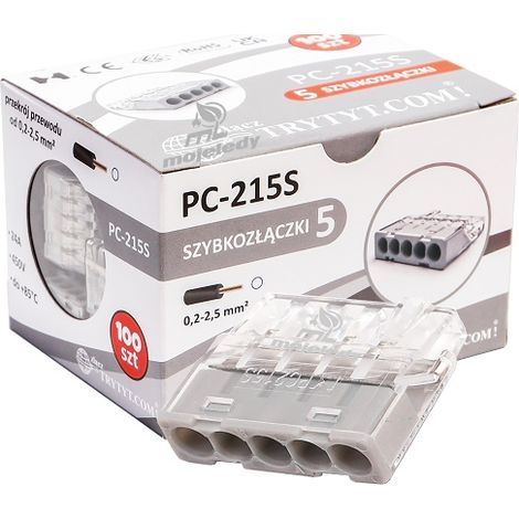 Conector autoapriete 5x2,5 PC 215S 100 uds. (1/2)