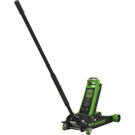 Sealey Trolley Jack 4 Tonne Low Profile Rocket Lift Green 4040AG