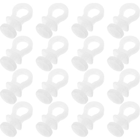 Crochets en S en plastique pour suspendre les ustensiles de cuisine, modèle à rail coulissant, lot de 100 (1/5)