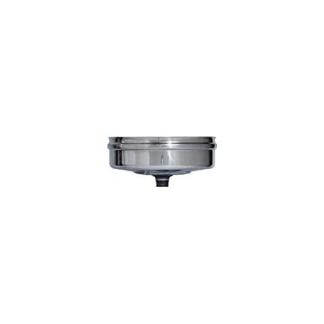 1PZ TAPPO RACCOLTA CONDENSA ACCIAIO INOX AISI 304 MONOPARETE SPESS MM.0,5 mm80