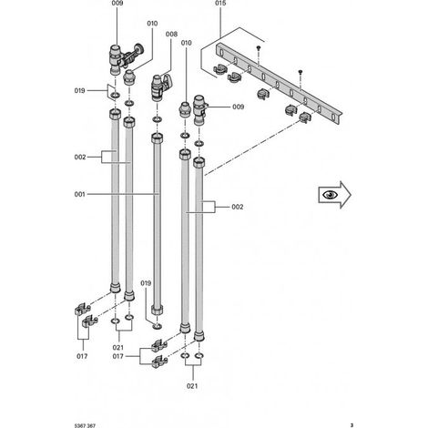 Viessmann 7348566 Connection kit for non-flush mounting