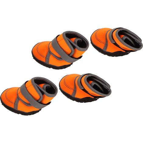Protectores de patas impermeables de goma para perros, protección exterior, talla S