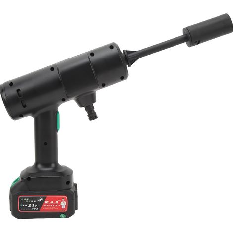 Akku-Hochdruckreiniger, 2,4 GPM, praktisch, vielseitig, mit 12000-mAh-Akku, EU-Stecker (100–240 V), für Auto und Garten, Schwarz (1/5)