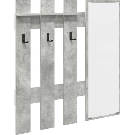 Maison Exclusive - Wandmontierter nachttisch Beton Grau 100 x 10