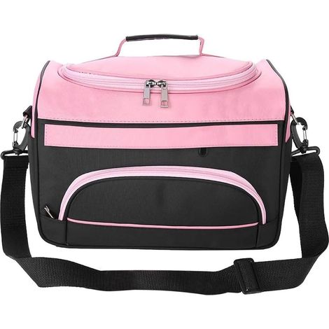 Sac Rangement Coiffure Grande Capacité Rose, Équipement Salon Pro pour Voyage, Outils et Beauté (1/5)
