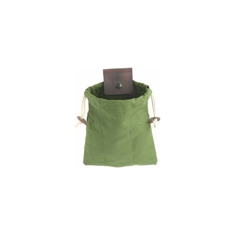 (Vert)Pochette de Cueillette Pliable Sac de Cueillette des Fruits en Tissu Oxford Sac à Outils Robuste avec Couverture en Cuir pour Camping/Pique-Nique/Randonnée en Plein Air (1/5)
