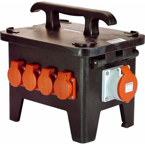 as-Schwabe Baustellen-Stromverteiler M1 400V aus Vollgummi