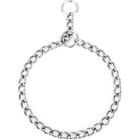 Collier Chaîne Chien en Acier INOX, Longueur 65cm, Maillon 4mm (1/5)
