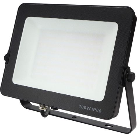 Projecteur LED 100W Noir Étanche IP65 Blanc chaud 3000K Forte luminosité avec Osram Puce 11000 Lumens garage jardin terrain de sport - Digilamp (1/5)