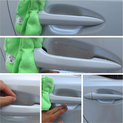 Films protecteurs transparents et invisibles universels pour poignées de portières de voiture - Films de protection transparents pour portières de voiture (1/5)