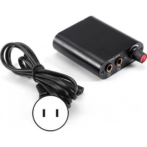 Mini alimentation professionnelle pour machine à tatouer rotative et à bobine, accessoire de tatouage noir, moteur compact (1/5)
